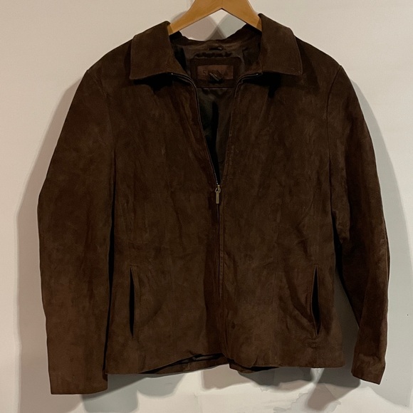 Vintage Jackets & Blazers - Siena women’s Brown Suede leather Jacket